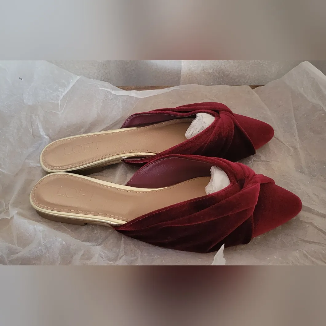 Loft Velvet Twist Mule Flats Missy - Image 3