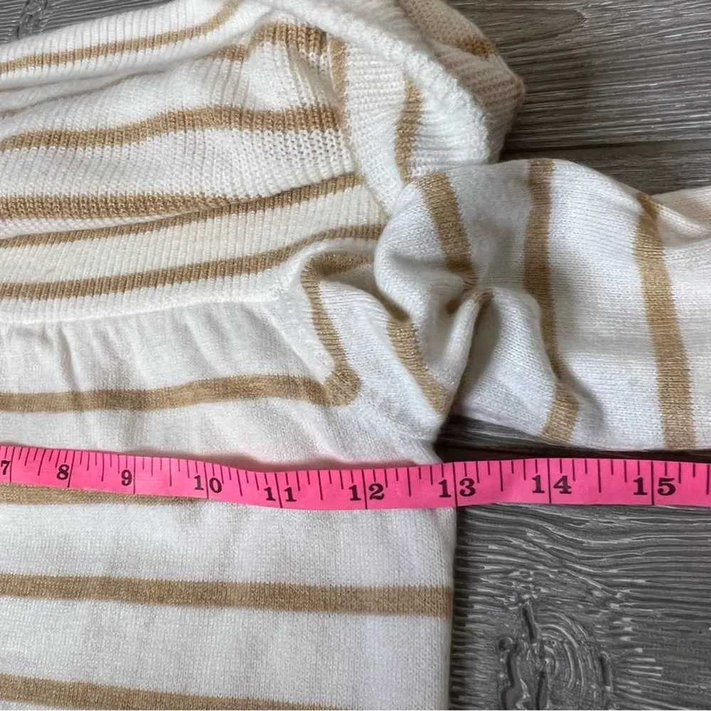 Lilly Pulitzer Christin Off Shoulder Sweater Coastal Shell Stripe Size XS - Image 5