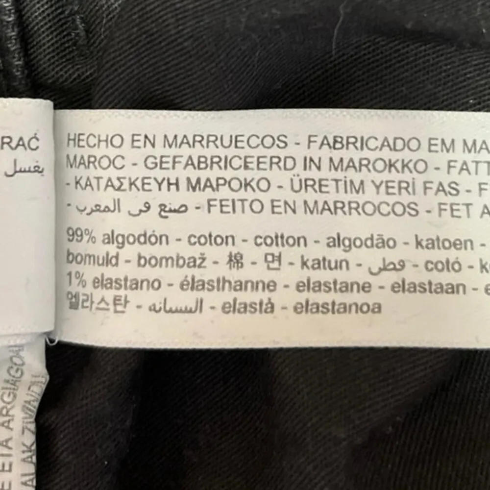 Massimo Dutti Charcoal Wash Black High Rise Stretch Straight Leg Denim Jeans 4 - Image 5