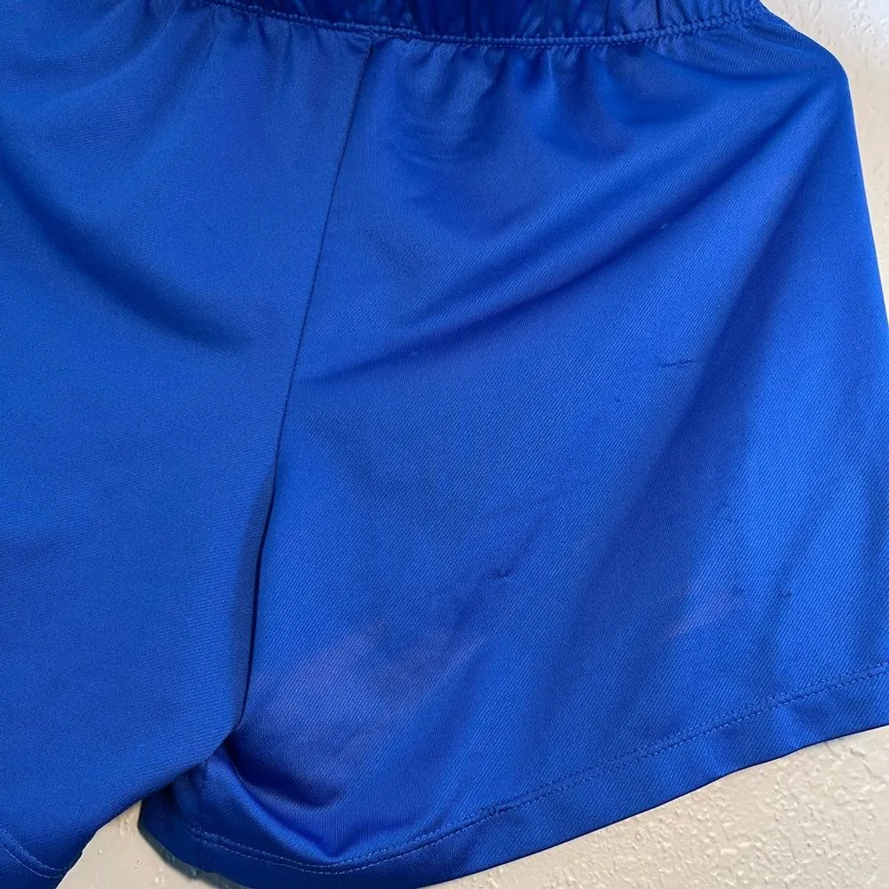 Nike Blue Athletic Shorts with Elastic Waistband Dri-Fit SZ S High-Waist Stretch - Image 7