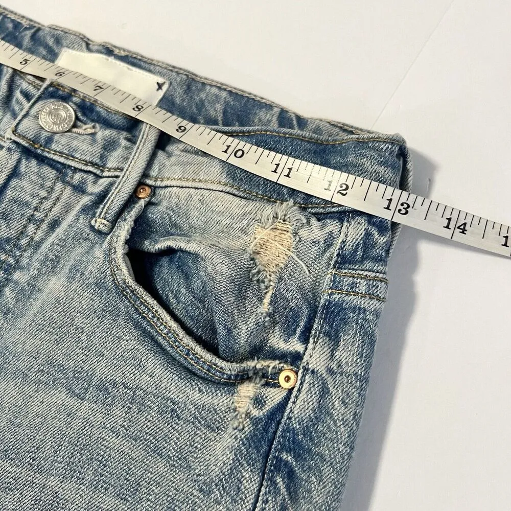 Mother Superior Sz 25 The Super Stunner Ankle Distressed Jeans Say Amen Again Blue - Image 12