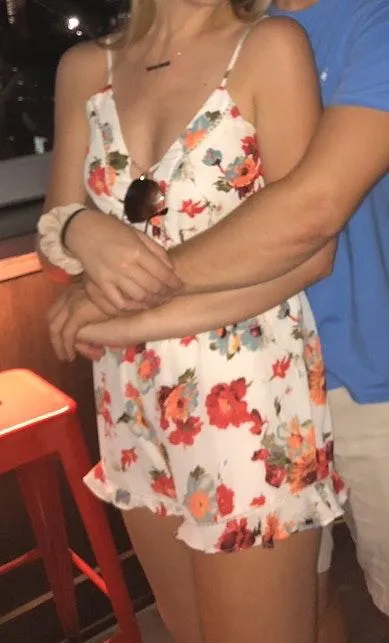 Ivory / White Floral Romper - Image 3