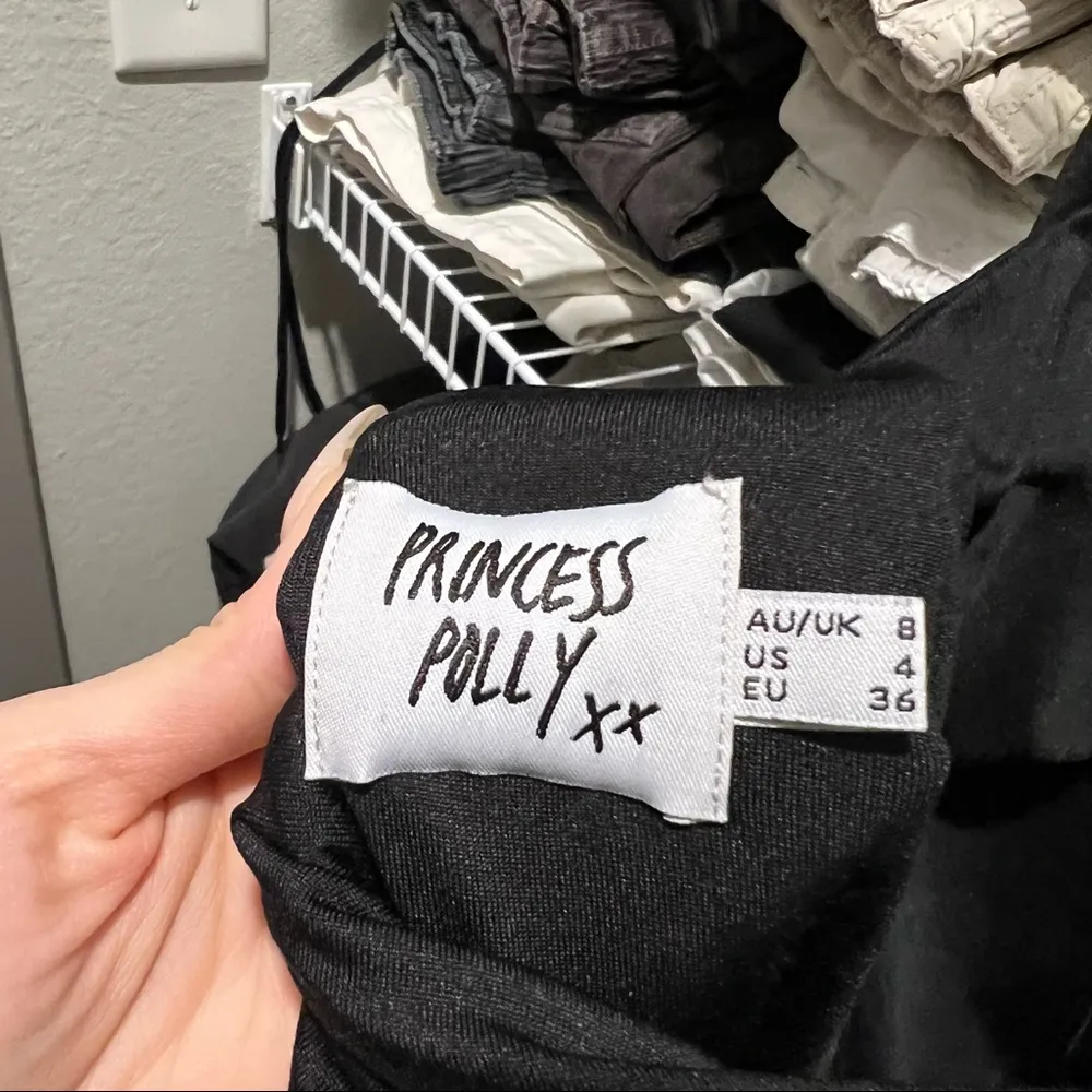 Princess Polly Black Halter neck mini dress - Image 11