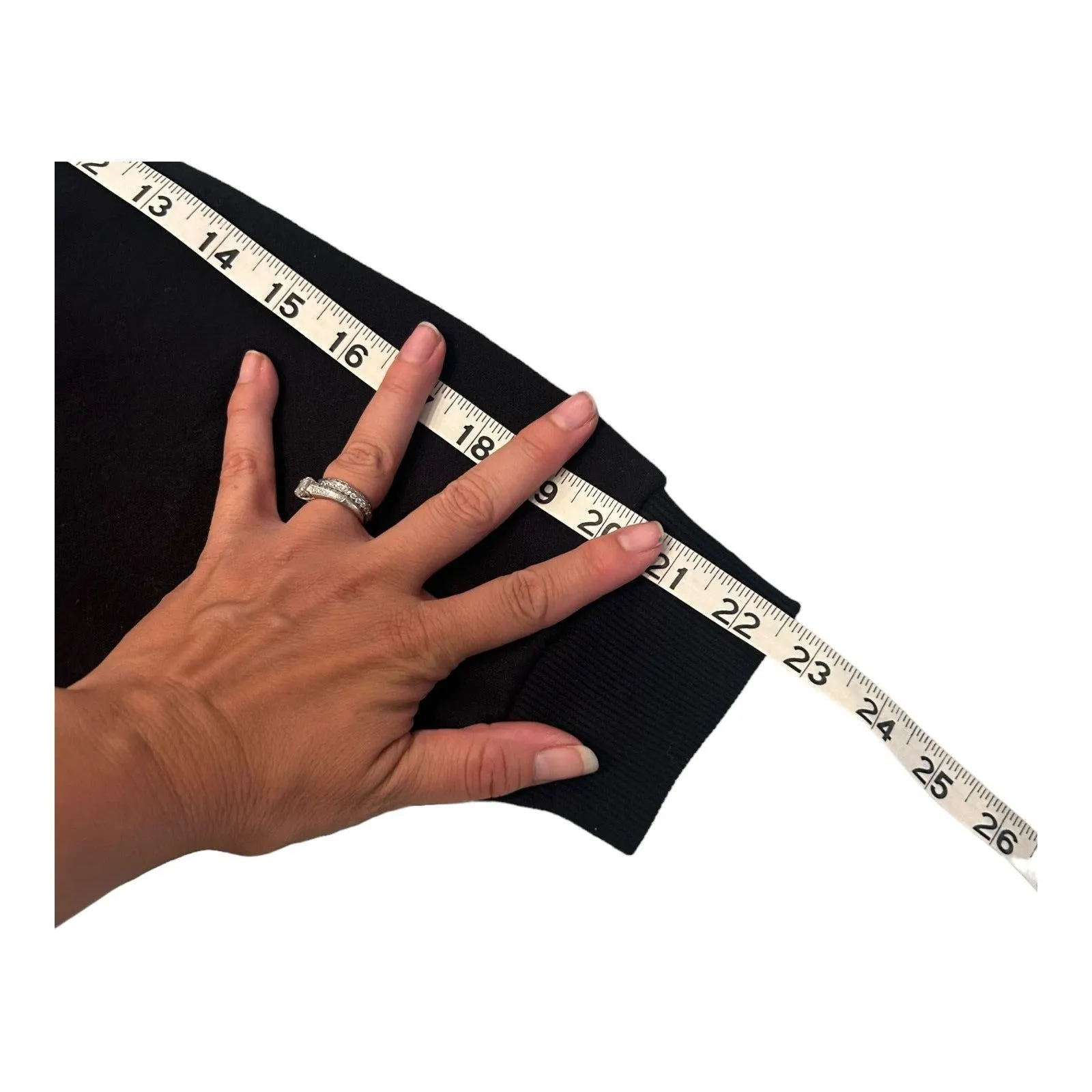 VINTAGE HAVANA Black Terry Utility Cropped‎ Sweatshirt Top Size M [no tag] Women - Image 11