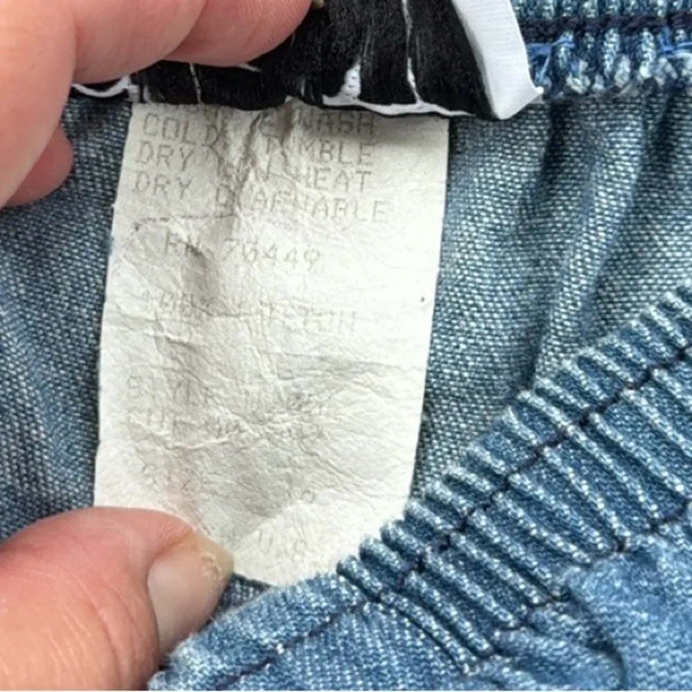 Vintage d.f. II Denim Button Down Top & Pants Set Blue 16 - Image 13