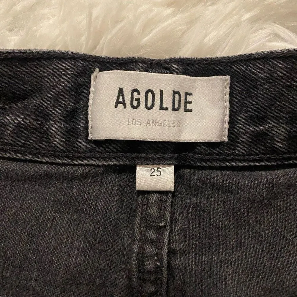 Agolde Criss Cross Jean in Black Size 25 - Image 7