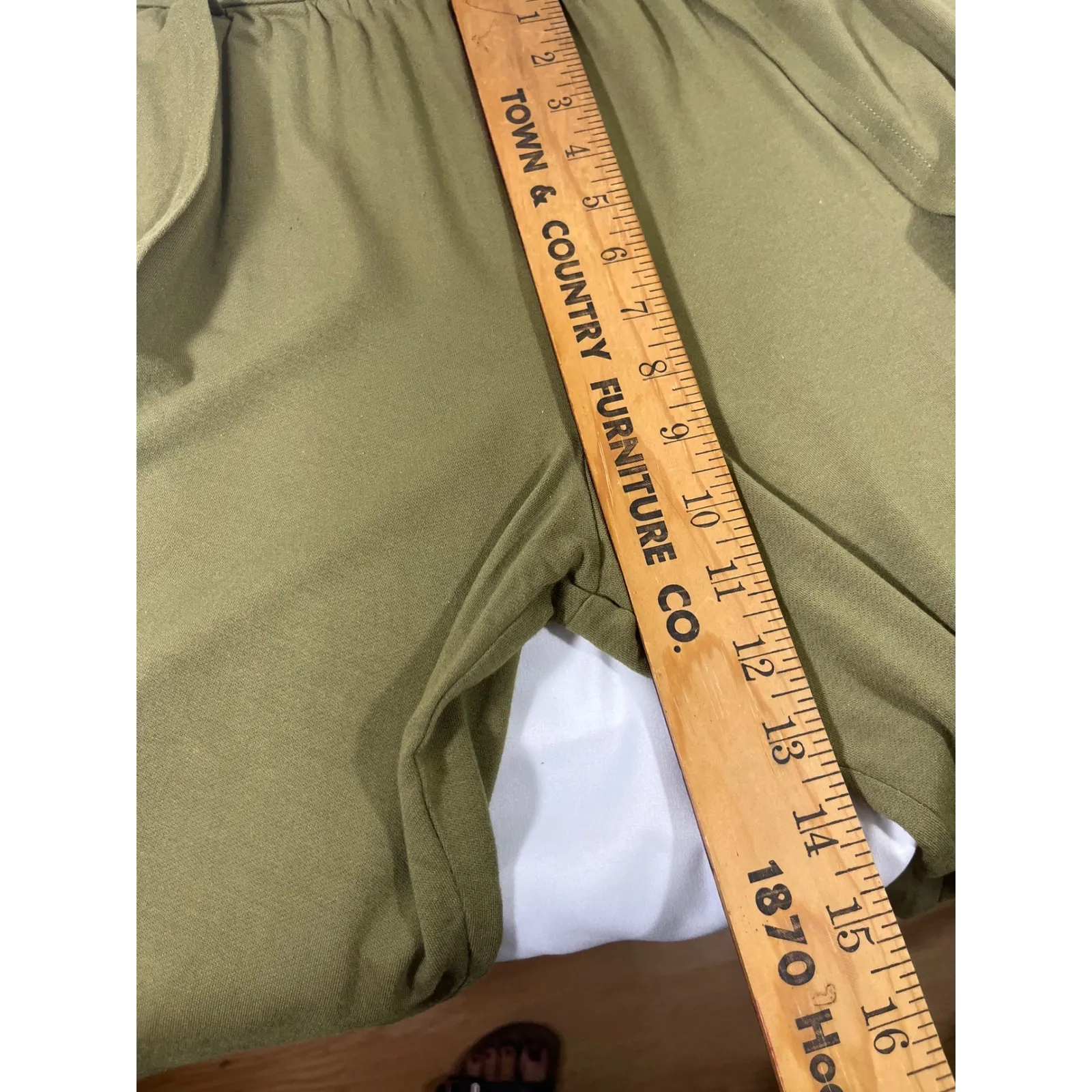 Matilda Jane Wide Leg Cropped Harem Pants Elastic Waist Pull On Green Size S - Image 8