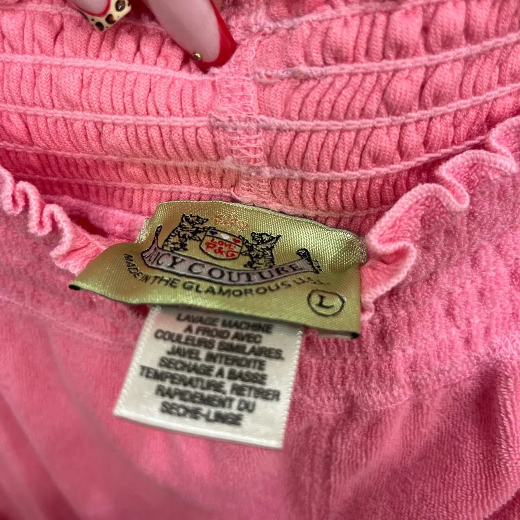 Juicy Couture Pink Velour Matching sweat set - Image 6