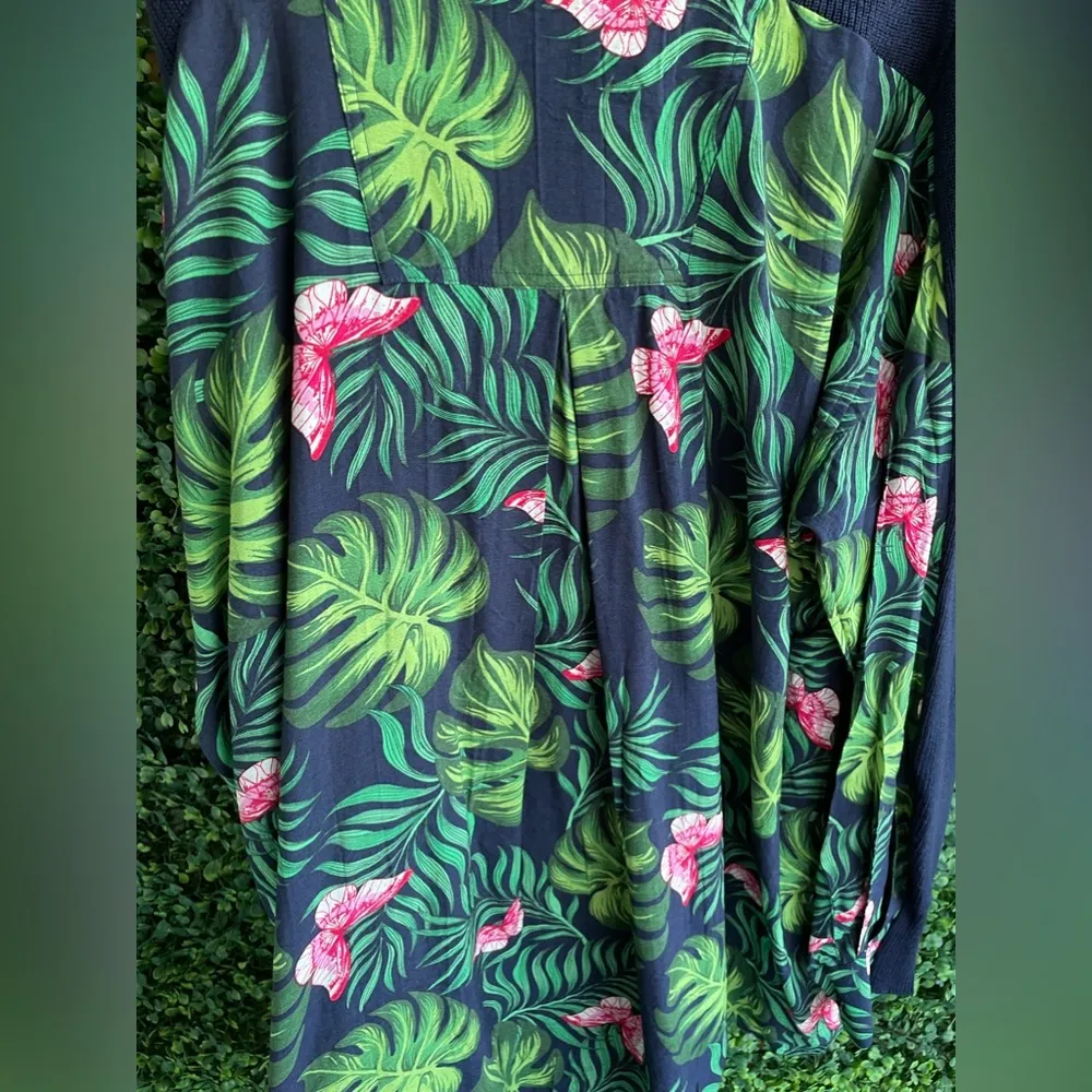 Free People X Sandrine Rose Oversized Sweater with Sheer Tropical Back - NWT - Image 7