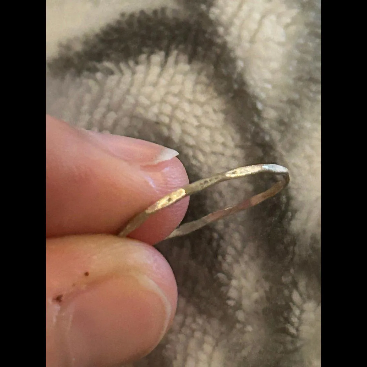 ring band sterling silver 925 beautiful unique size 6.5 - Image 3