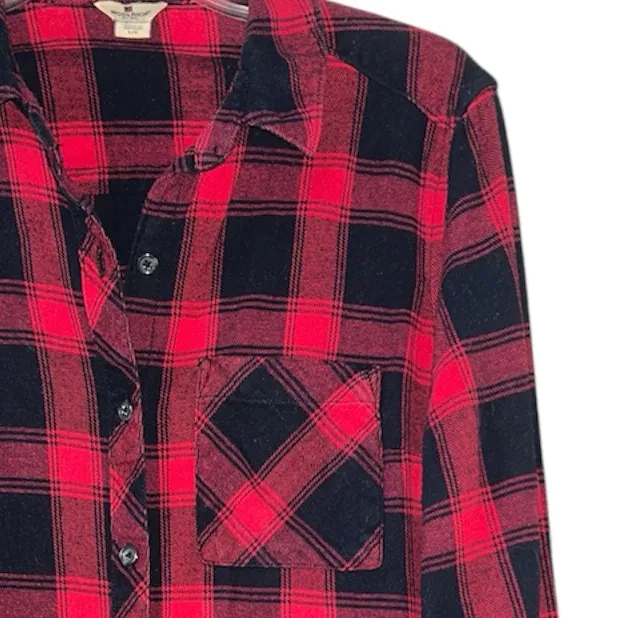 Woolrich  flannel button down sz L - Image 2
