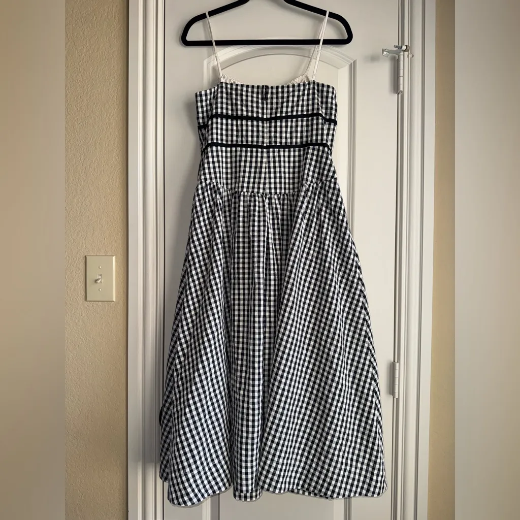 For Love And Lemons Monochrome Gingham‎ Dress size large - Image 6