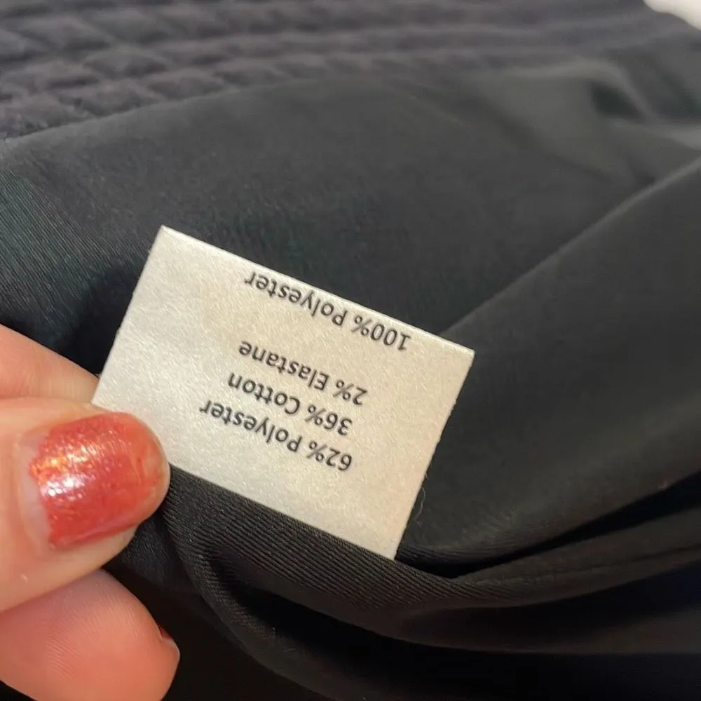 Sara Campbell black quilted jacket cardigan xs - Image 5