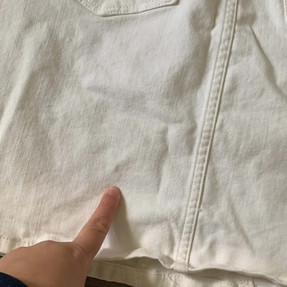 Loft  white denim skirt - Image 5