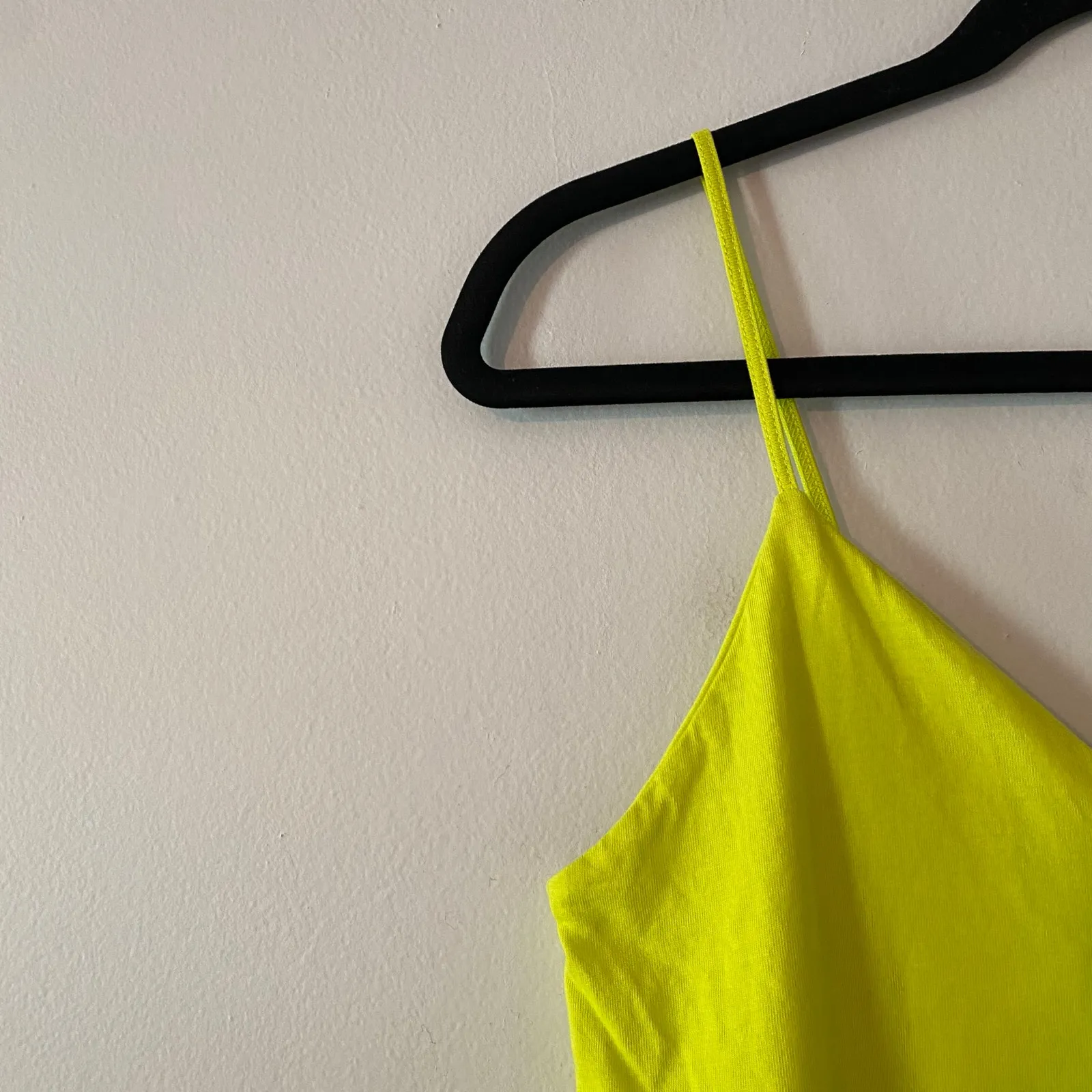 Zara Chartreuse Green 100% Cotton Sleeveless Midi Dress Women's size Small - Image 4