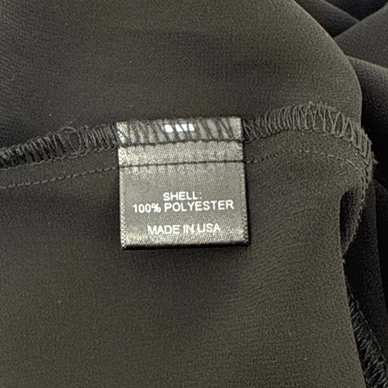 WAYF Womens Black Long Sleeve Surplice Blouse‎ Keyhole Back Made in USA Medium - Image 8