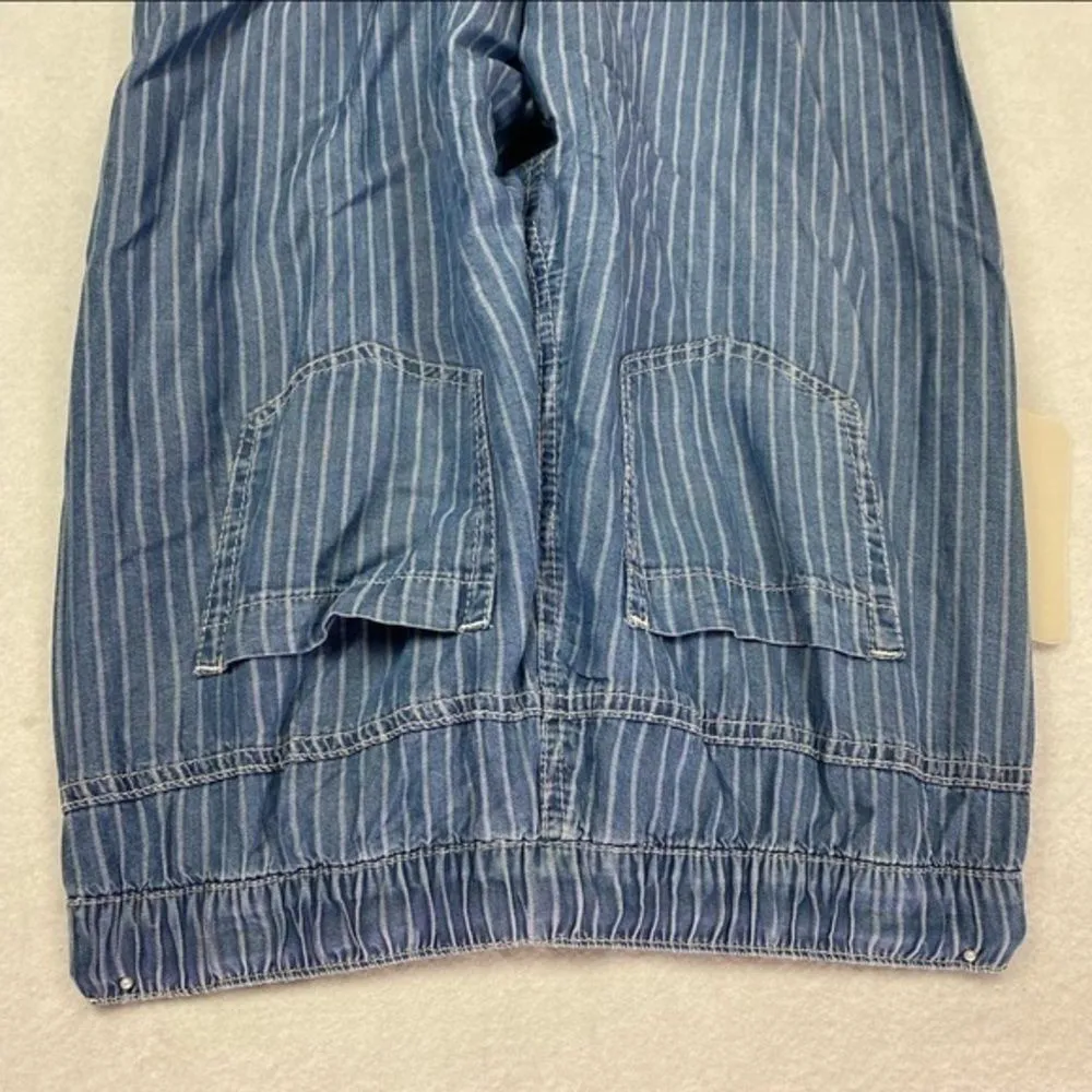 Indigo Rein Striped Chambray Drawstring Waist Pant‎ - Image 8