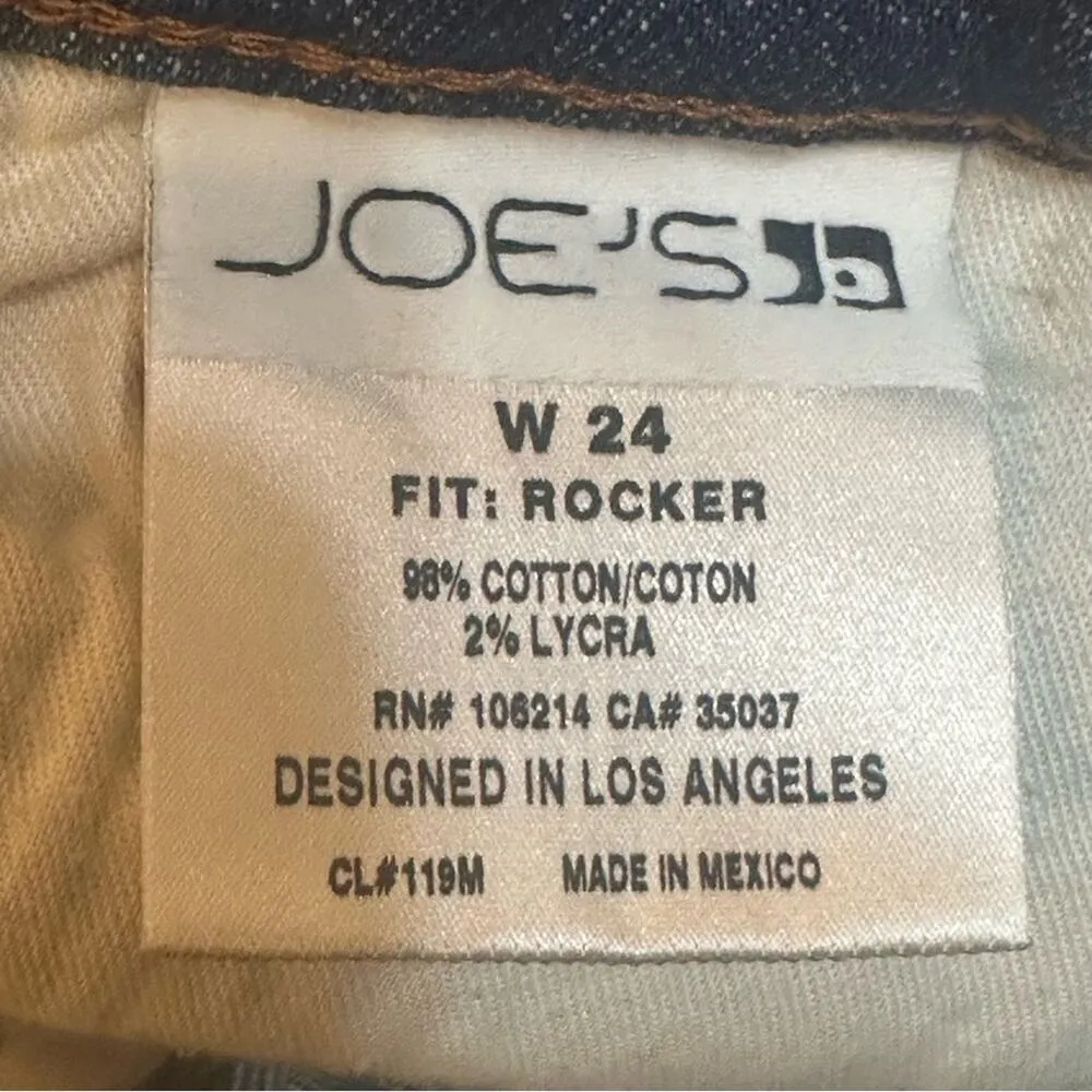 Joes Jeans The Rocker sz 24 Flare Jeans Medium Wash - Image 3