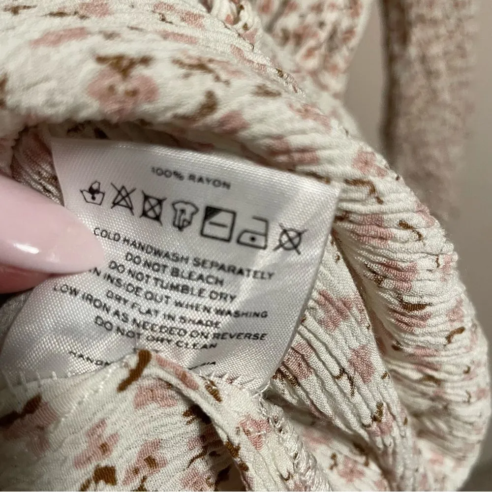 Faithfull The Brand Trinidad Front Tie Cut Out Dress- Size 2 (XS) - Image 11