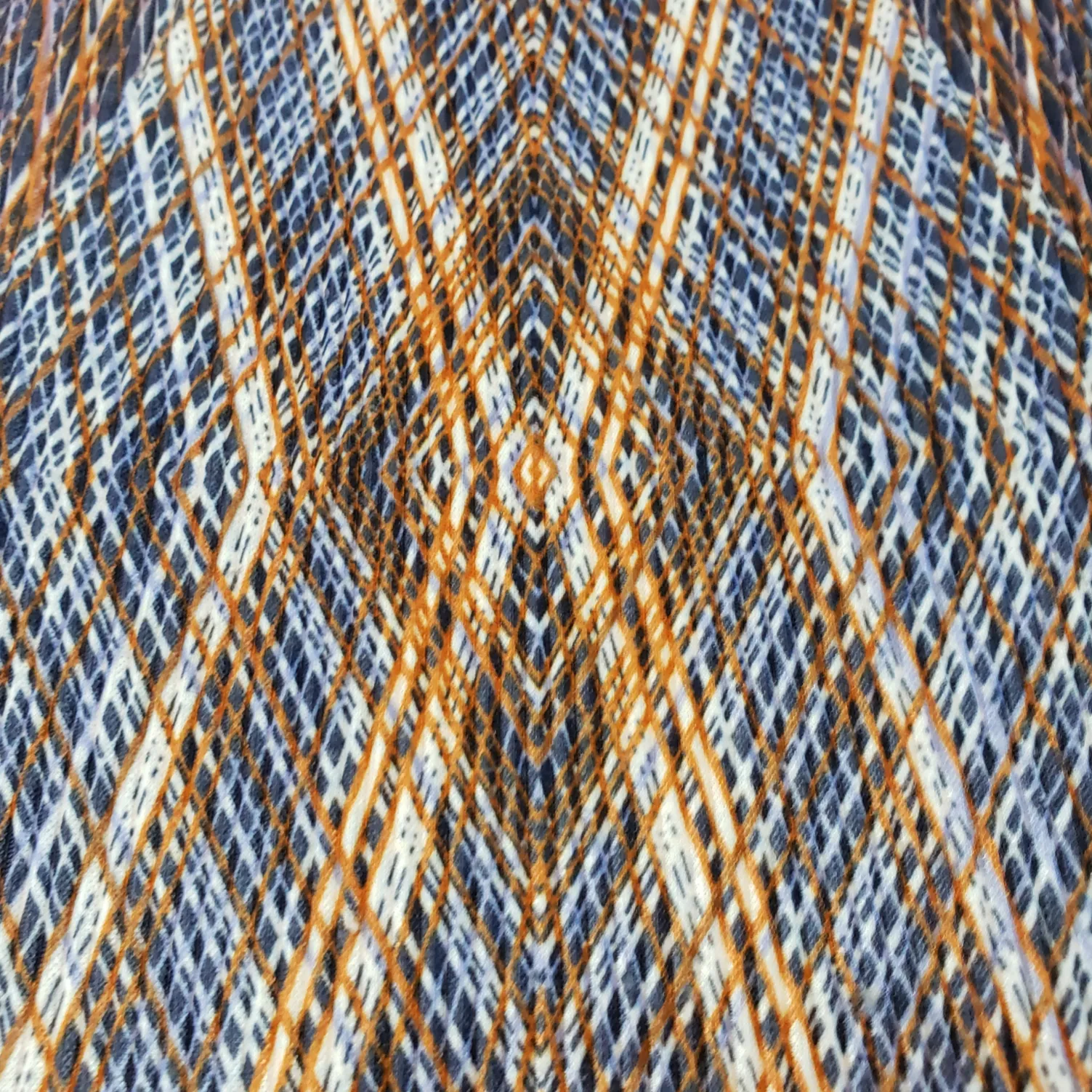 Kasper Knits Top Size Small Women's Crop Top Blouse Geometric Pattern Lines - Image 3