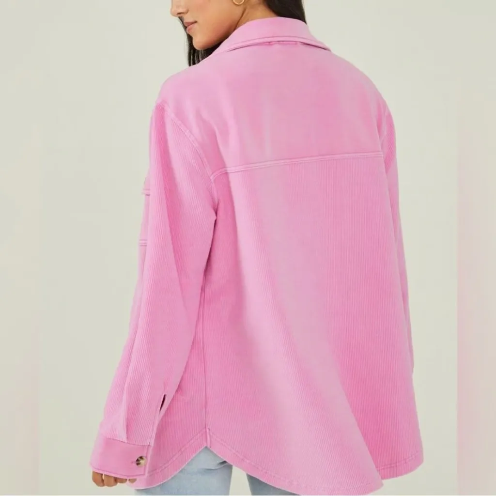 Altar'd State Altar’d State Lexi Ribbed‎ Oversized Button Down Shacket Size Small - Image 12