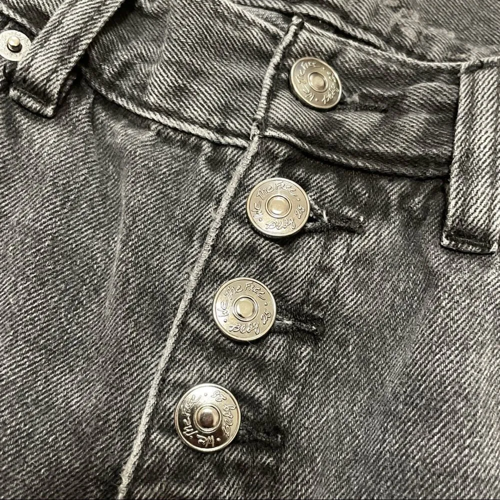 We the free distressed button fly jeans size 25 - Image 2