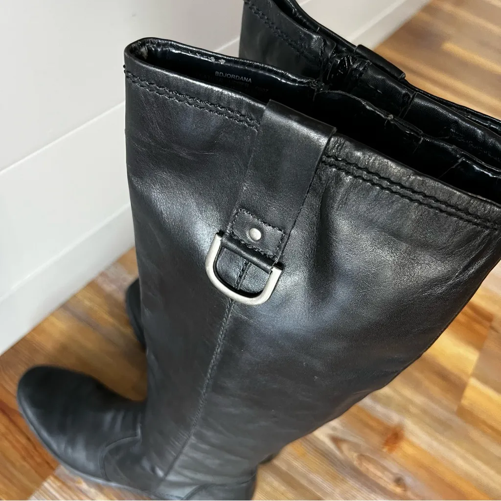 Bandolino Women's Jordana Tall Black Leather Boot Size 7 #260104 - Image 5