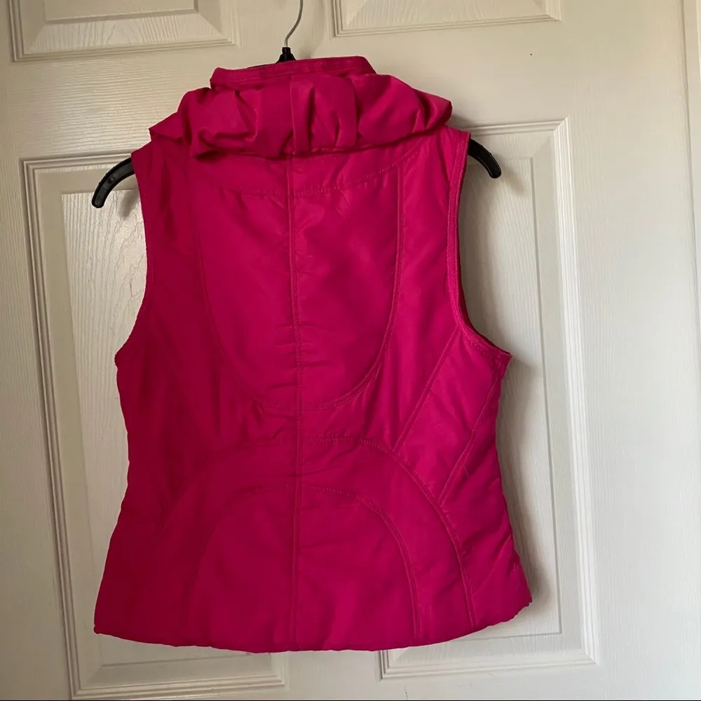 Luii sz S pink zip an snap vest polyester - Image 7