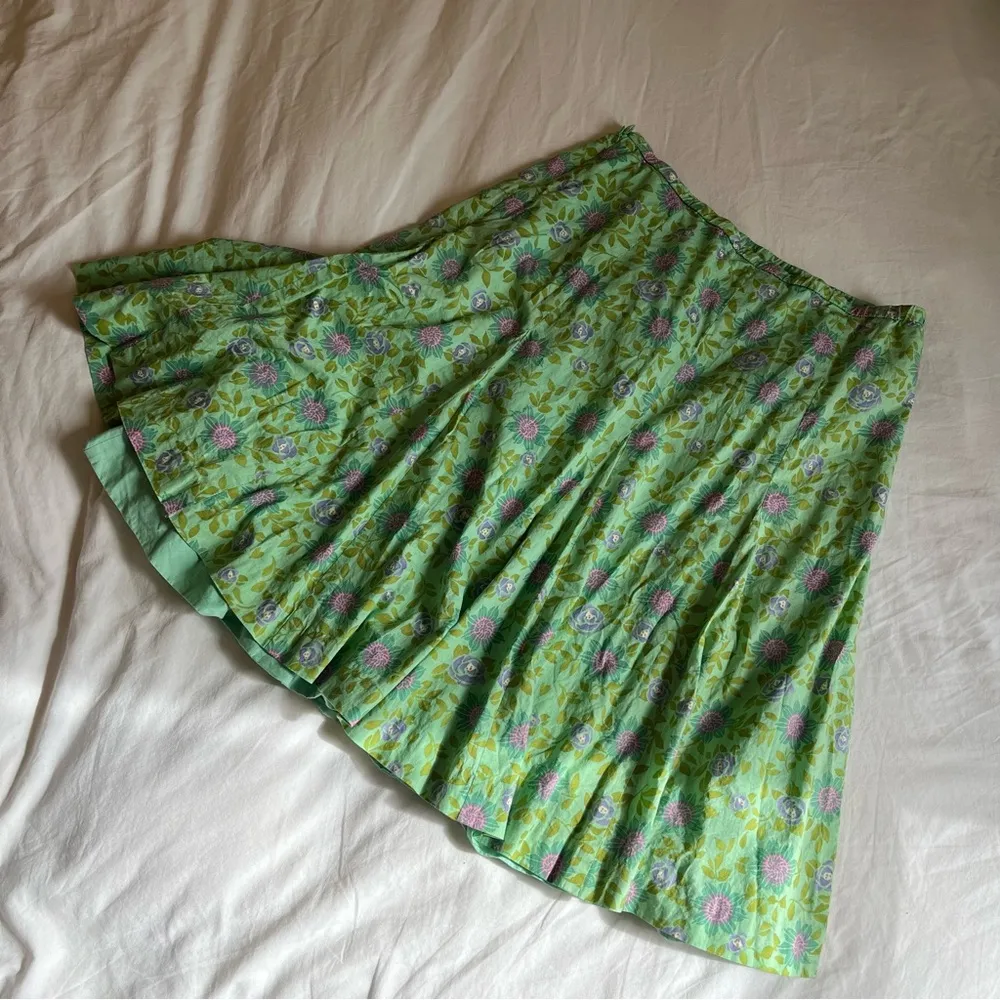 Garnet Hill  floral a-line cottagecore 100% cotton spring bridal boho y2k career - Image 7