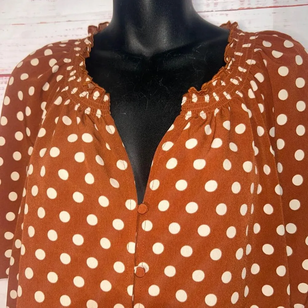 Sanctuary Polka Dot Top | Women’s Large - Image 4