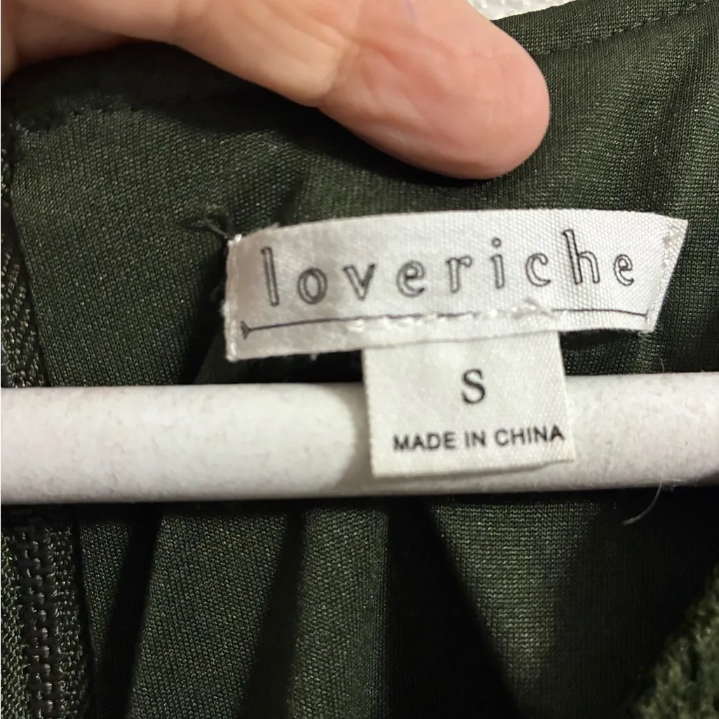 Loveriche hunter green lined sweater dress size S - Image 4