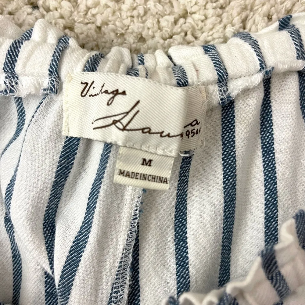 Vintage Havana Striped Button-Down Pants - Image 4