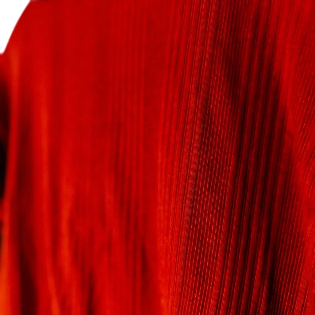 CHIC Burnt Orange Rust Long Sleeve Green Floral Geometric Embroidered Top No Tag Size M - Image 6