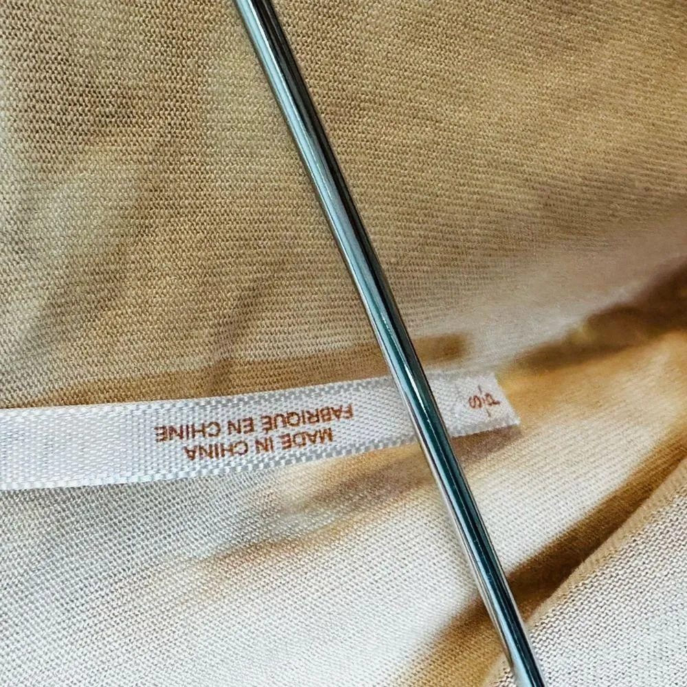 Free People Cream Crochet Bell Sleeve Boho Top Size Small - Image 3