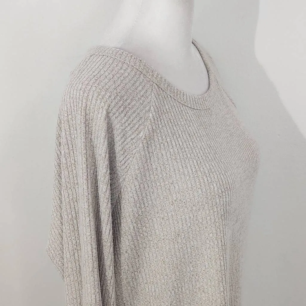 Bobi Cream Ribbed Knit Tunic NWT Size Small Revolve Cream Long Top - Image 5