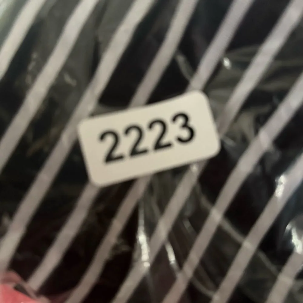 Athleta Black and‎ Gray Striped Dress - Image 5