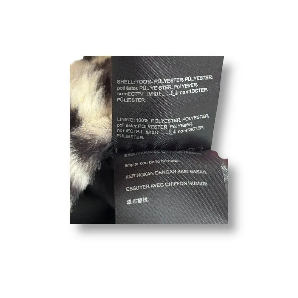 Gilda Paris Leopard Print Faux Fur Shoulder Bag Crossbody Plush Soft Zip NWT Brown - Image 12