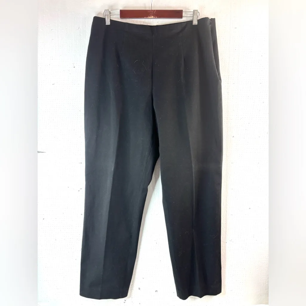 Eddie Bauer 18 Flat Front Fitted Black Women's Trousers - Funeral - Image 8