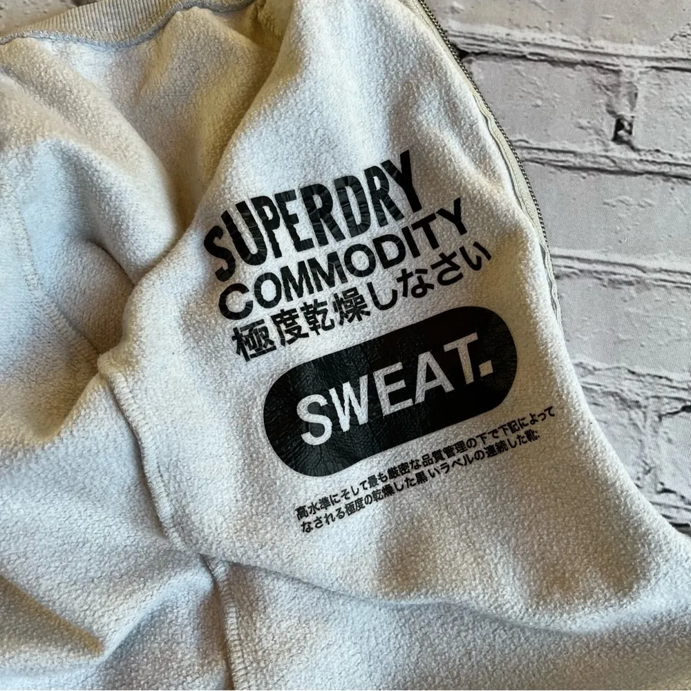 Superdry Full Zip Sweatshirt Medium Gray World Map Womens Unisex Globe Travel - Image 11