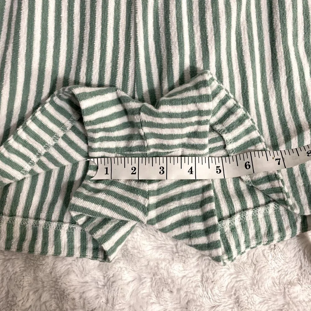 Free Assembly Green Striped Pull On Terry Cloth Beach Summer Shorts XXXL Size undefined - Image 7