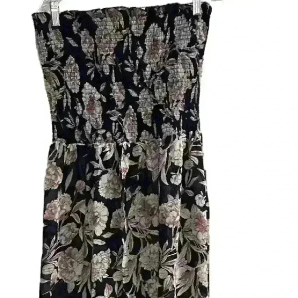 Venus Women's XL Multicolor Sheer Floral Smocked Maxi Dress Long - Image 11