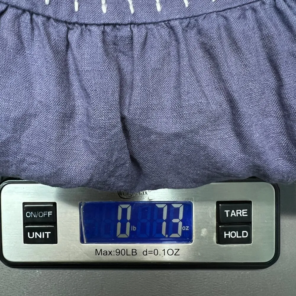 C&C California Womens Dress Medium Linen Embroidered Boho Cottagecore Western - Image 12