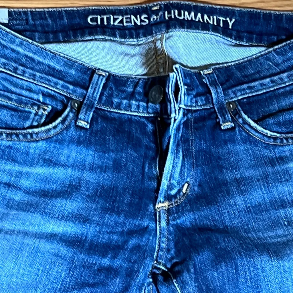 Citizens Of Humanity Dark Blue Skinny Jeans - Image 2