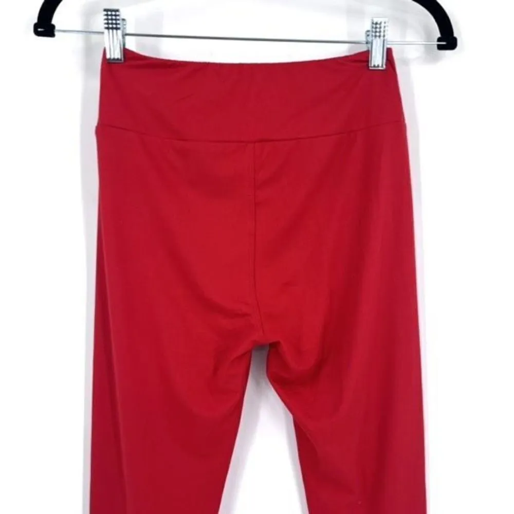 ‎LuLaRoe Women's Red Leggings Size One Size - Image 3