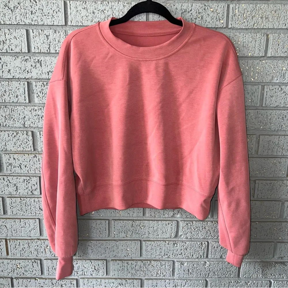 Lululemon Perfectly Oversized Cropped Crew Softstreme Size 2 - Image 3