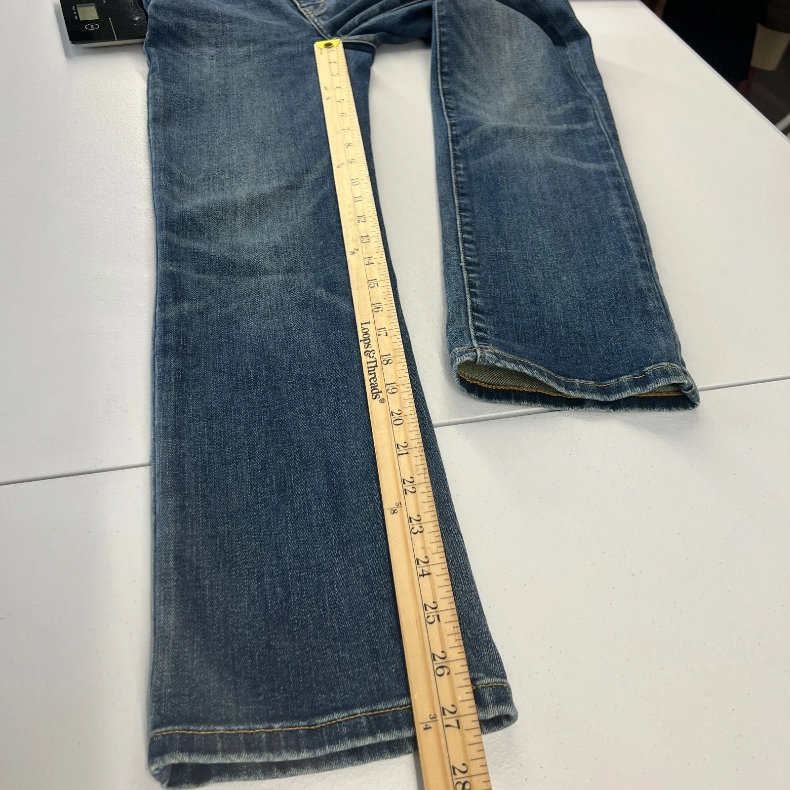 Lucky Brand Zoe High Rise Jeans Womens 24 Blue Denim Cotton Stretch Straight Leg - Image 9