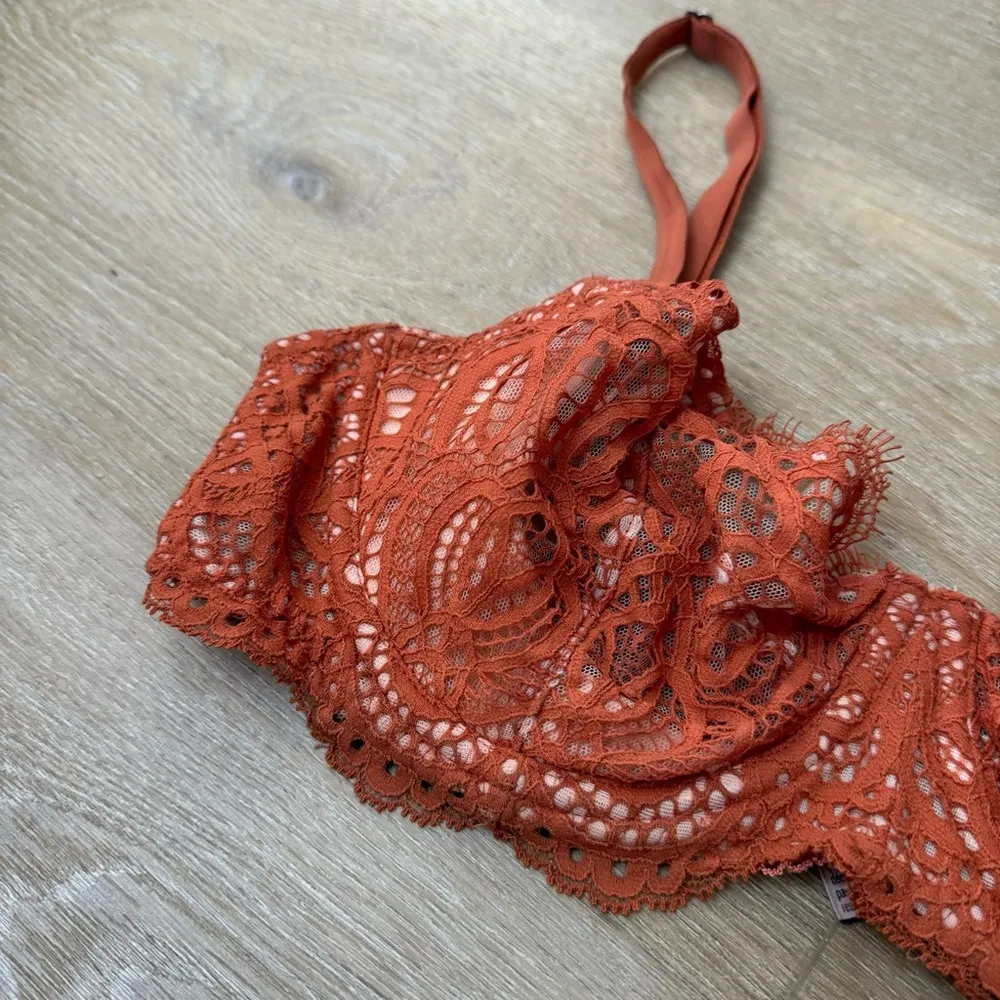 Victoria’s Secret Dream Angels Wicked Unlined Uplift Bra Orange - Image 3