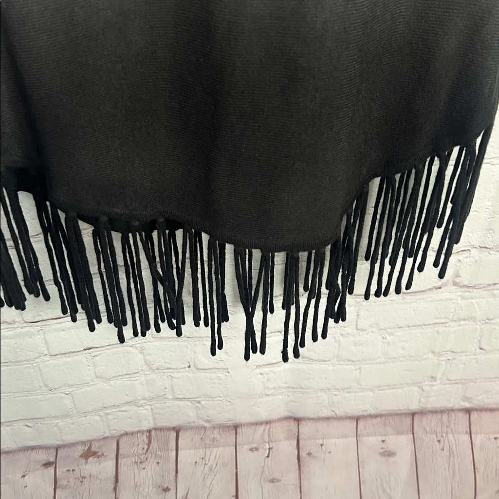 New Directions Petite New ombre boho pullover sweater with fringe Small Petite Size 8P - Image 3