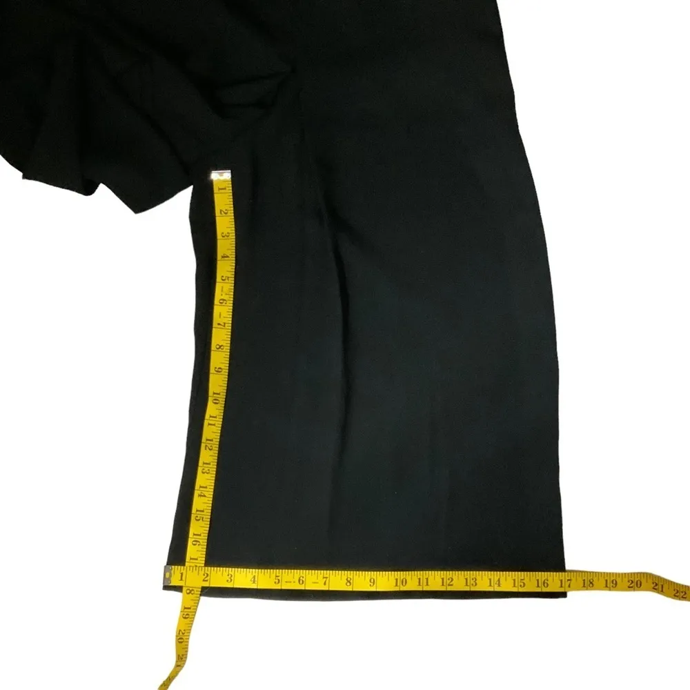 Alfani Women’s Palazzo Pant Wide Leg Cropped Dressy Flowing Deep Black Size 10 - Image 7