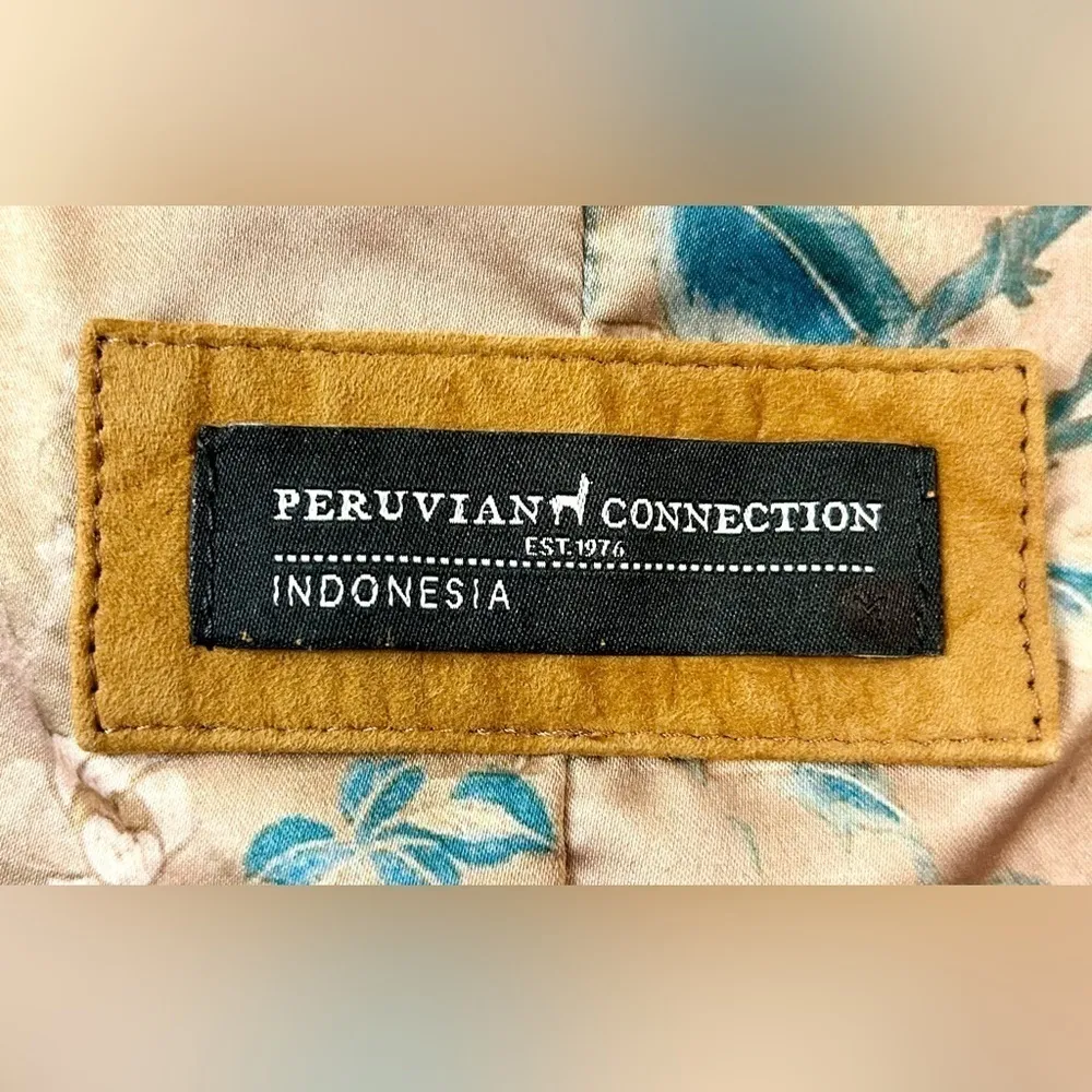 Peruvian Connection Suede Becca Jacket Size Medium - Image 10